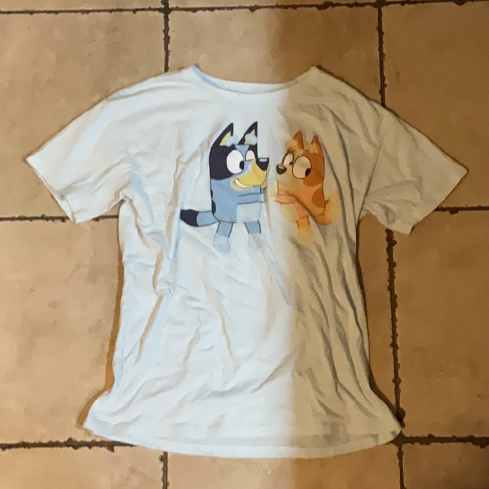 Kids Short Sleeve Tee - Blue and Orange